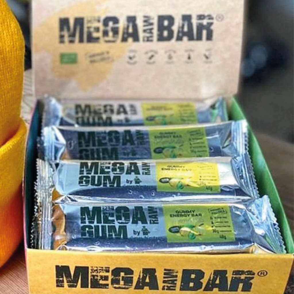 MegaRawGum Gomas Energéticas de Marmelo caixa 12 unidades
